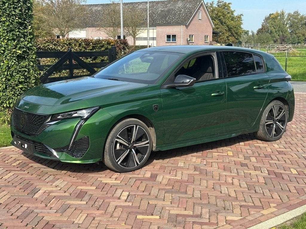 Peugeot 308 1.2 GT 130 pk, 11-2022, 45000 km, ex bpm, schade, Auto diversen, 1199 cc, Benzine, Hatchback, Groen