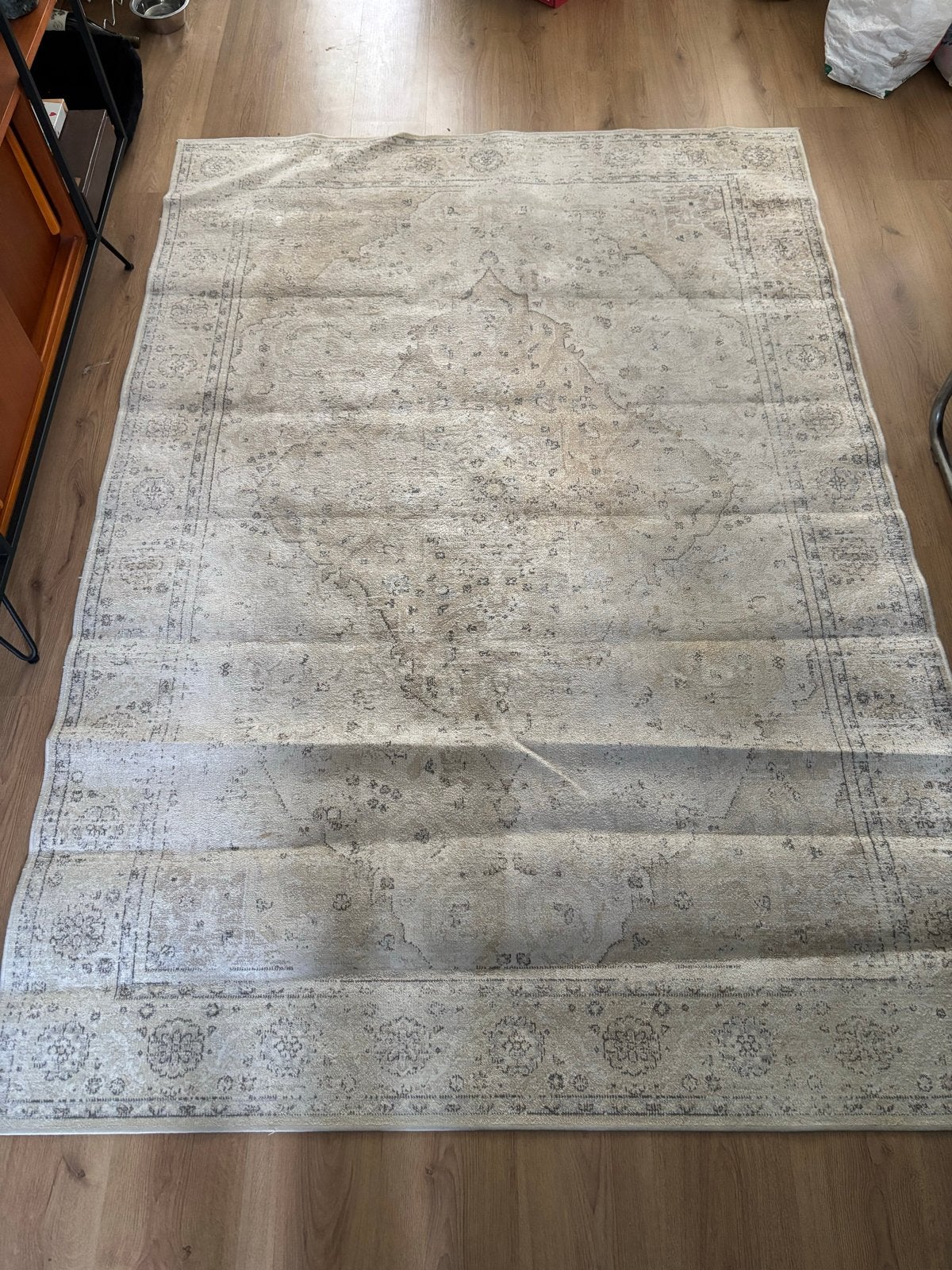 Zara Home tapijt 160x230 cm - Beige/Grijs, Huis en Inrichting, Ophalen, Gebruikt, Beige, 150 tot 200 cm