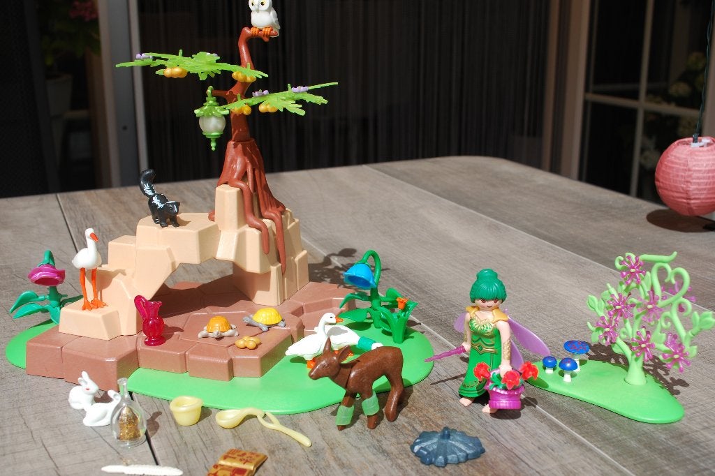 Playmobil set 5447 Toverfee Elixia in het dierenbos, Gebruikt, Overige typen, Ophalen of Verzenden, Overige series