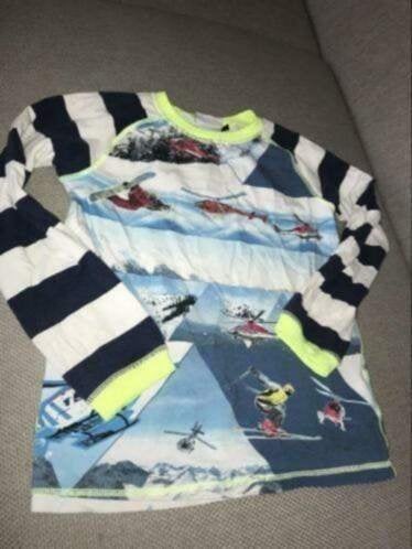 Molo 128 longsleeve shirt trui blauw, Gebruikt, Shirt of Longsleeve, Jongen, Molo