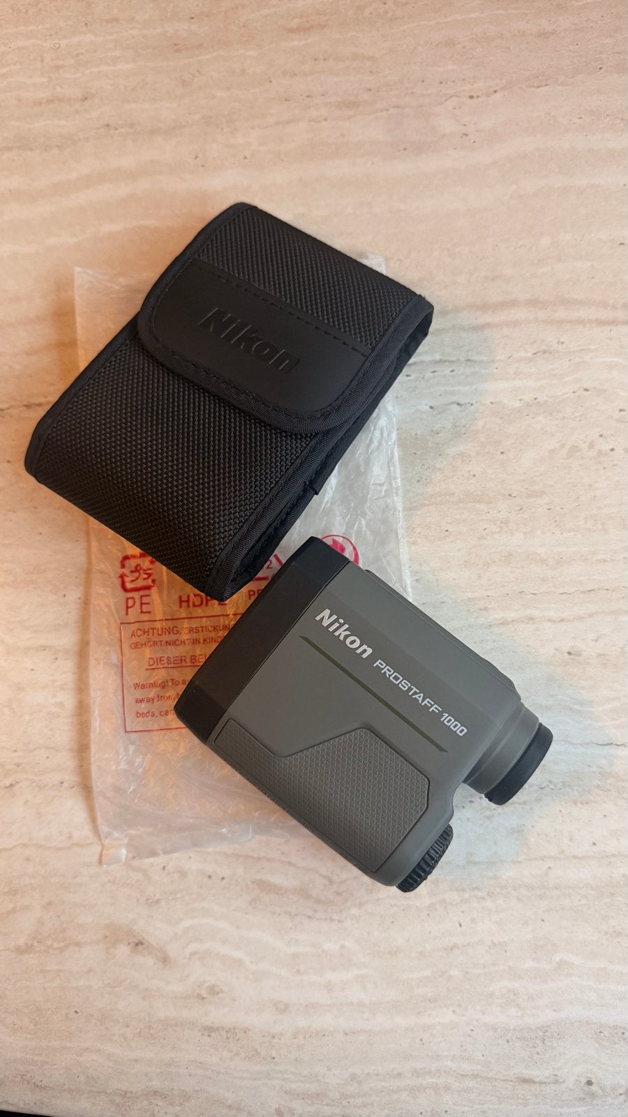 NIEUW Nikon PROSTAFF 1000 Laser Afstandsmeter met hoes, Minder dan 8x, Overige typen, Nieuw, Ophalen of Verzenden