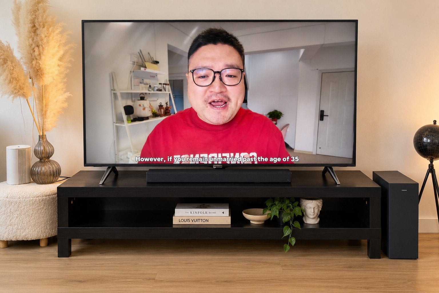 IKEA LACK tv-meubel, Ophalen, 25 tot 50 cm, Minder dan 100 cm
