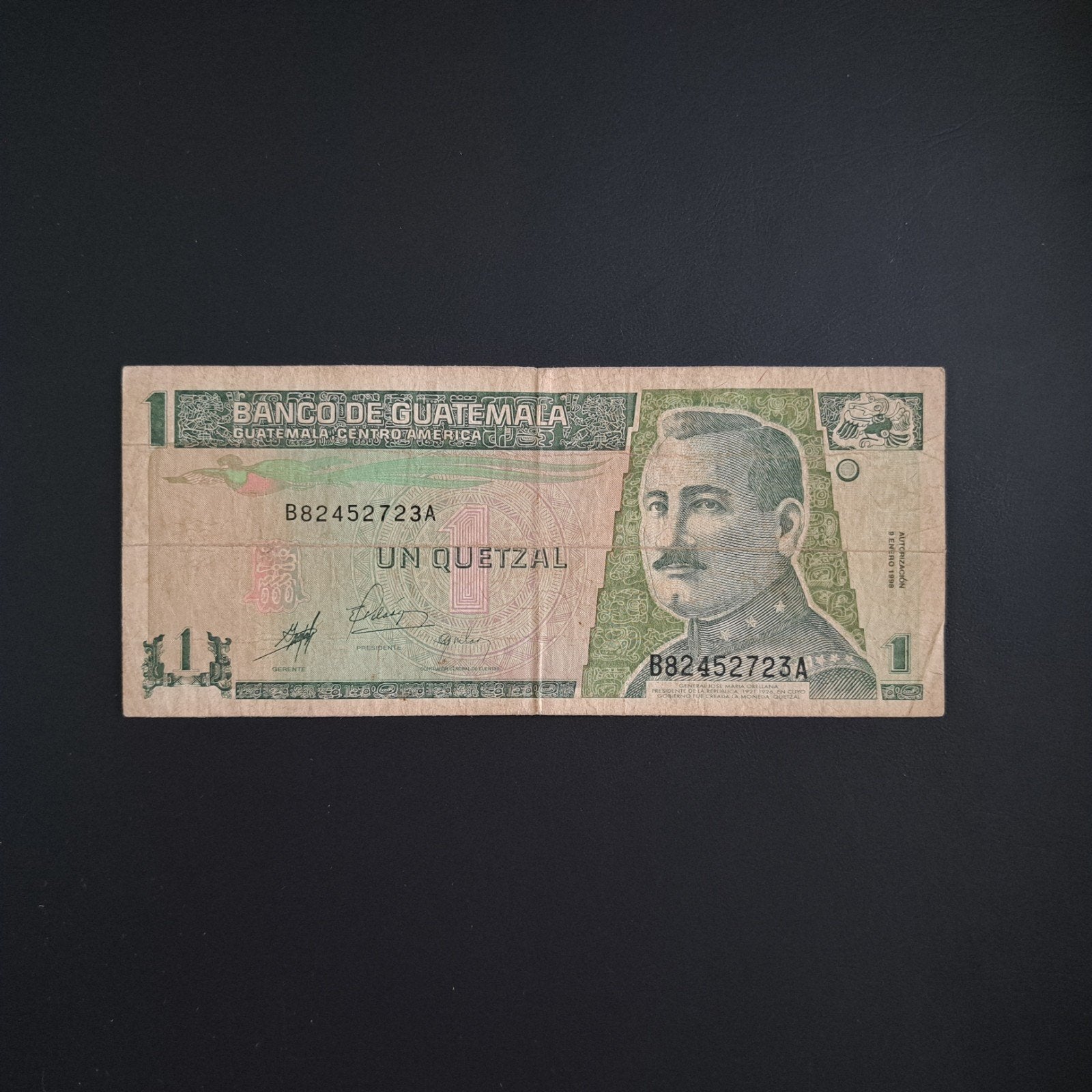 1 quetzal Guatemala #033, Verzenden, Noord-Amerika, Los biljet