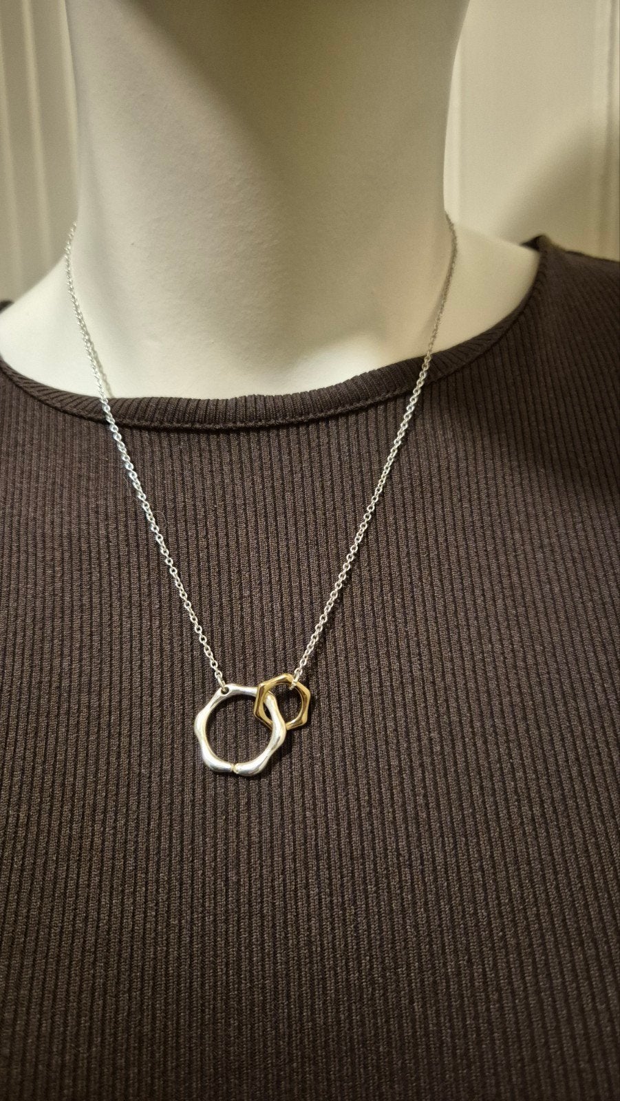2 kleurig ketting, Ophalen of Verzenden, Nieuw, Overige materialen