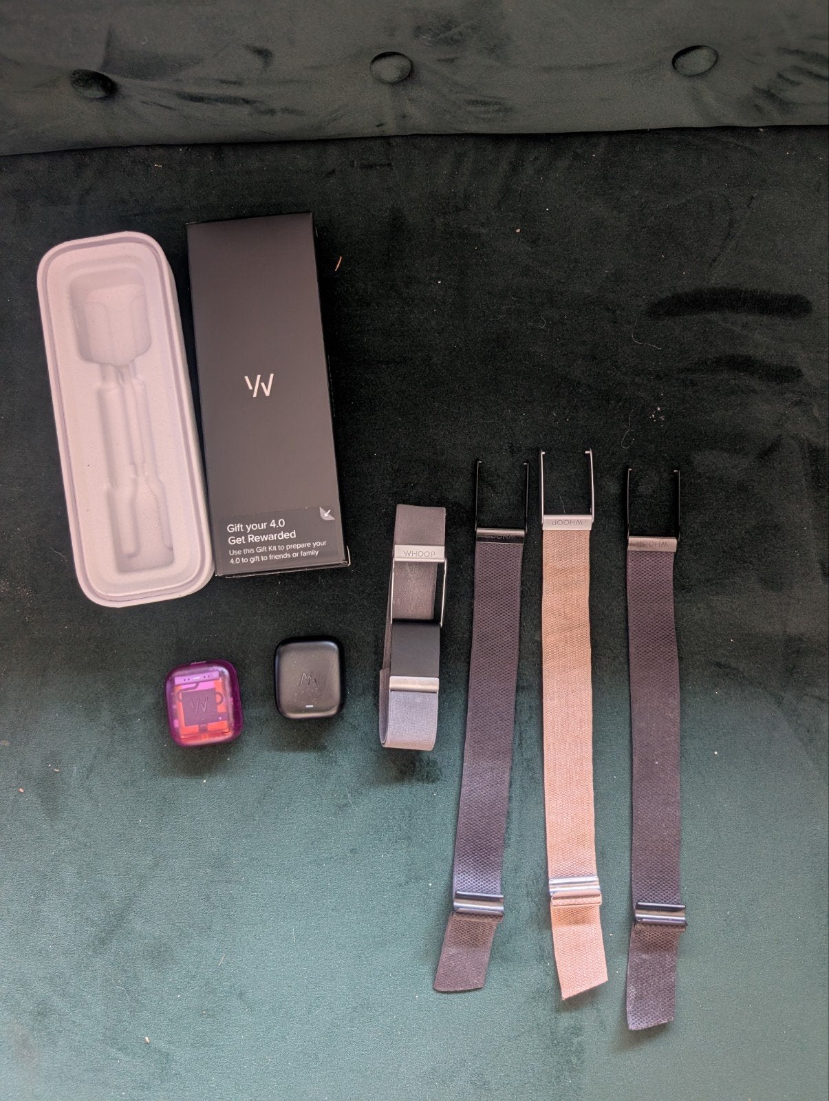 Complete Whoop 4.0 set met 5 bandjes en 3 opladers, Sieraden, Tassen en Uiterlijk, Sporthorloges, Gebruikt, Conditie, Waterdicht