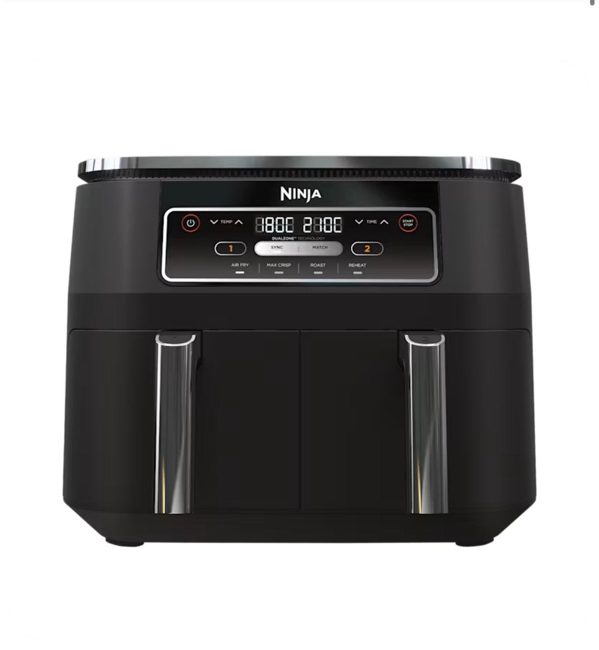 Ninja dubble airfryer, Witgoed en Apparatuur, Airfryers, Ophalen, Zo goed als nieuw, Airfryer, 1500 gram of meer