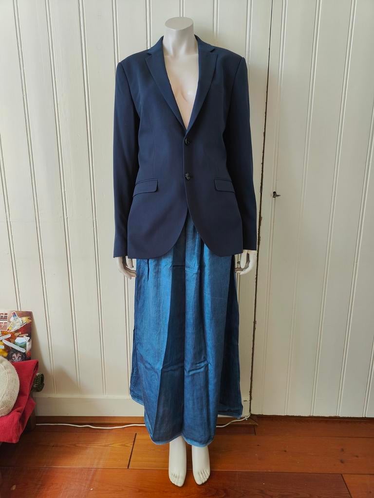 Comfortabele denim rok - ideaal voor elke gelegenheid, Kleding | Dames, Rokken, Gedragen, Maat 36 (S), Blauw, Onder de knie, Ophalen of Verzenden