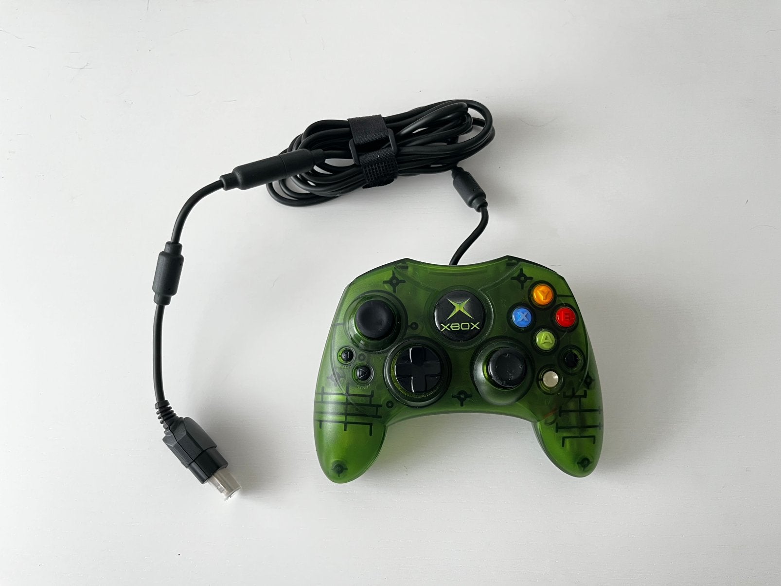 Xbox Original Transperent Green Controller, Ophalen of Verzenden, Zo goed als nieuw, Controller, Xbox Original