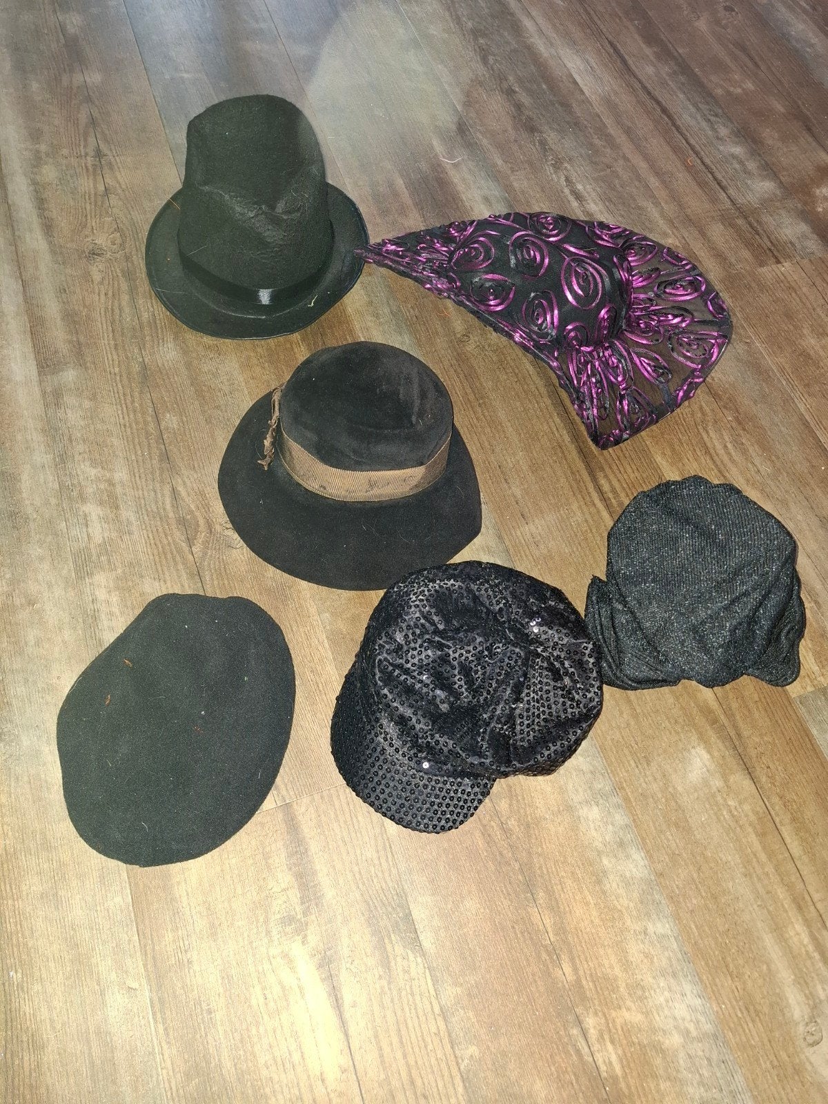 6 hoedjes, Ophalen of Verzenden, Gedragen, One size fits all, Hoed