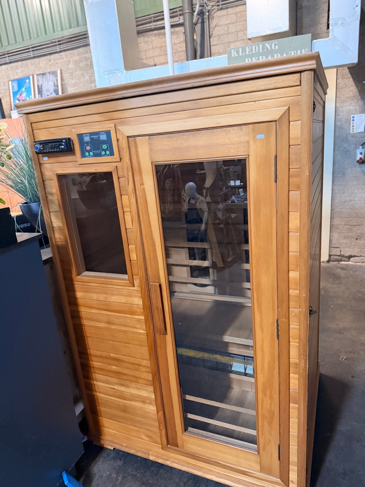 Infrarood sauna - Werkt goed, eenvoudig te demonteren, Sport en Fitness, Sauna, Ophalen, Gebruikt, Infrarood, Complete sauna