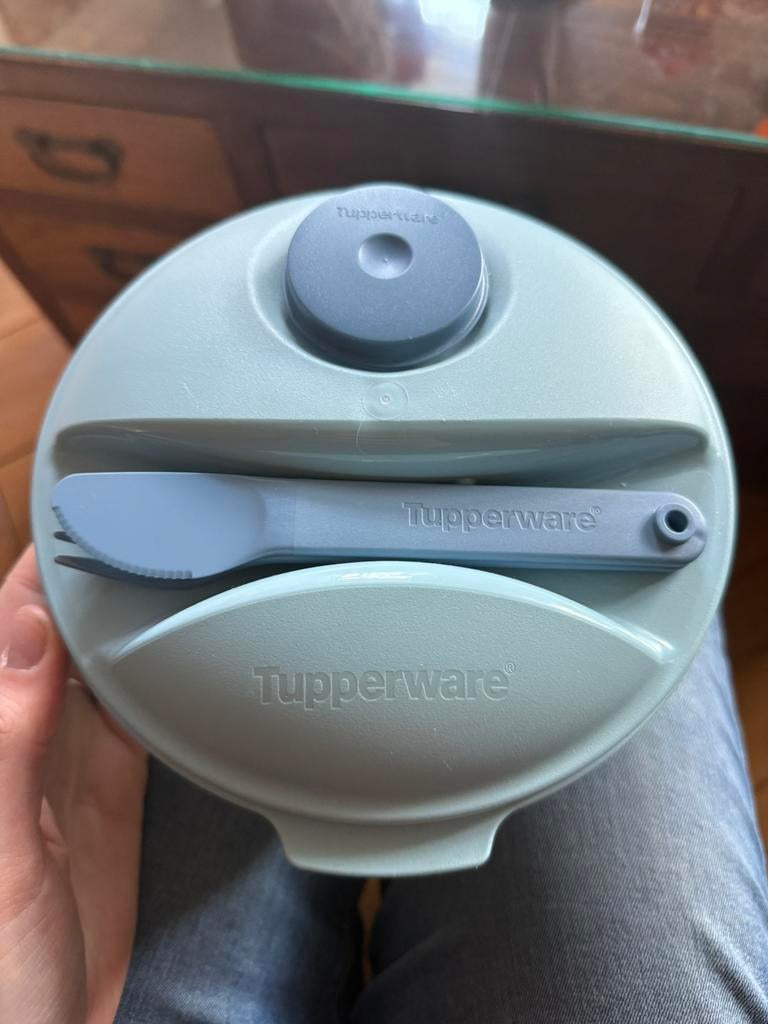 salade bowl van tupperware nieuw!!, Ophalen, Nieuw, Blauw, Bak of Kom