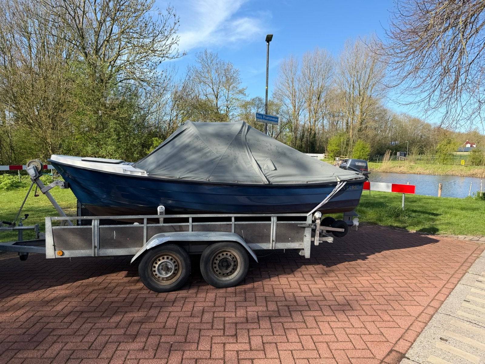 zelfbouw stallings-/boottrailer, Watersport en Boten, Ophalen, Minder dan 1500 kg, Gebruikt, Overige typen