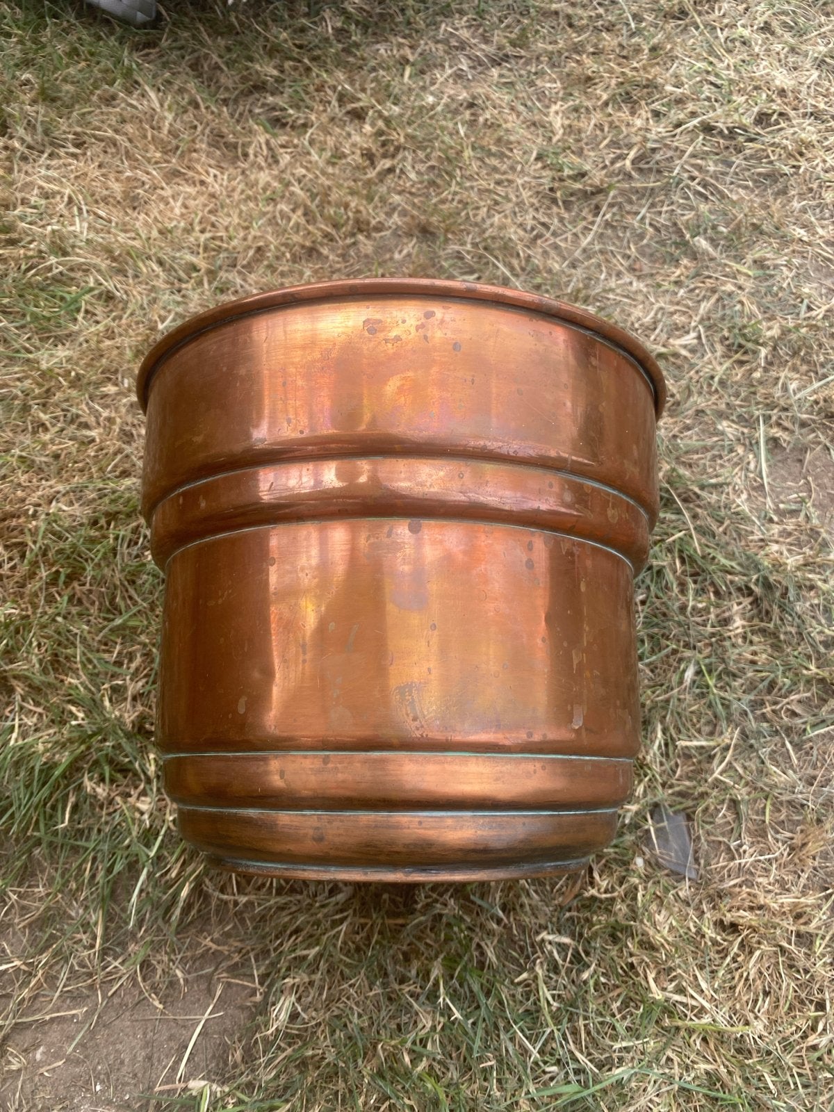 Antieke Koperen Bloempot / Plantenbak, Antiek en Kunst, Ophalen, Koper