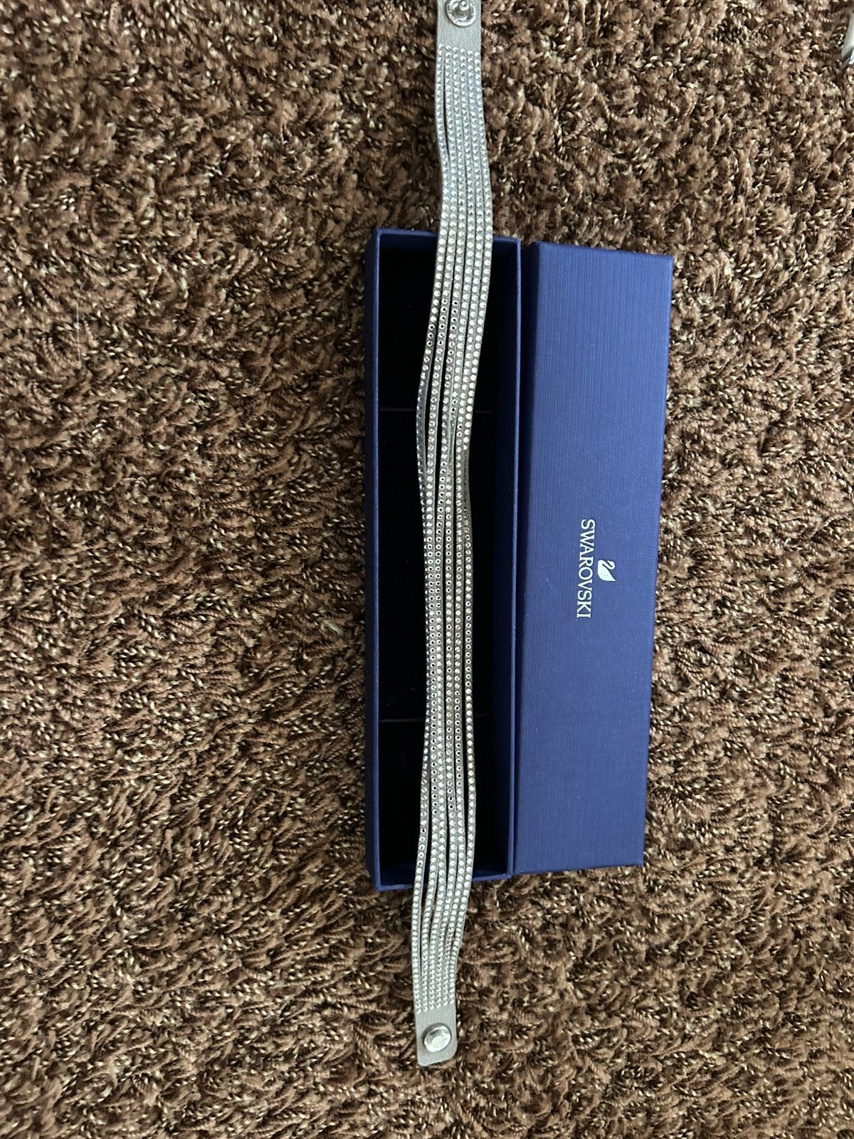Swarovski armband, Ophalen of Verzenden, Zo goed als nieuw, Zilver