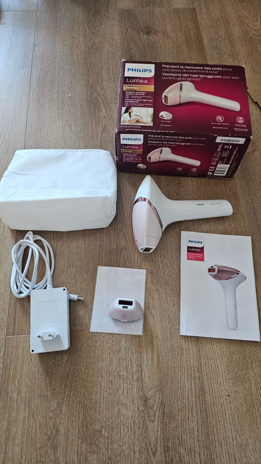Philips Lumea Prestige BRI950 IPL ontharingsapparaat, Verzenden, Zo goed als nieuw, Scheren en Epileren