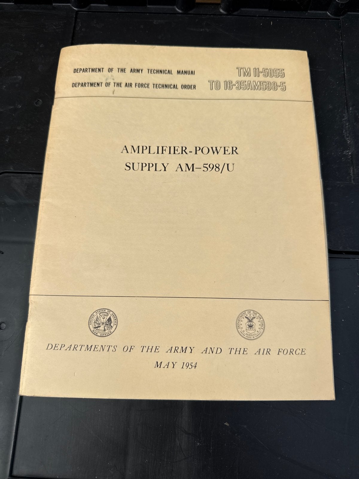 Manual Amplifier-Power Supply AM-598/U (1954), Ophalen of Verzenden, Gelezen