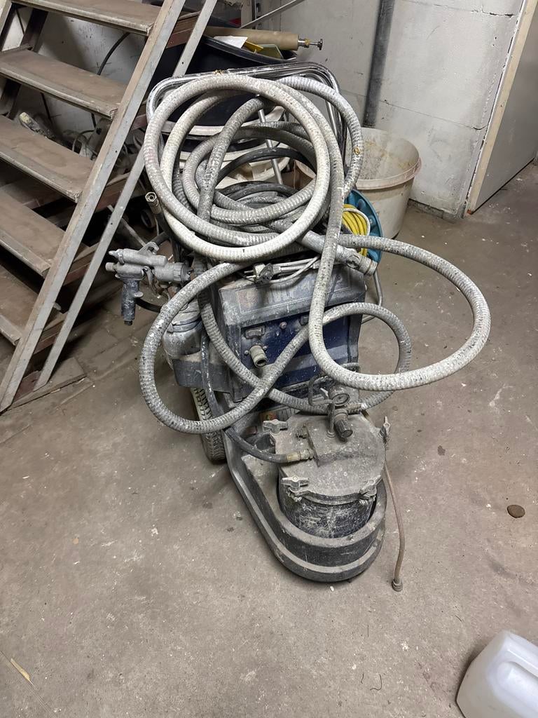 Graco HVLP 4900 Verfspuit ProCart met Compressor & 2 Pistole, Ophalen of Verzenden, Zo goed als nieuw, Verfspuit of Verfpomp