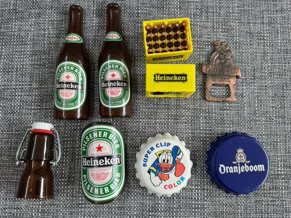 Verzameling bier memorabilia: Heineken, Oranjeboom, Donald D, Verzenden, Nieuw