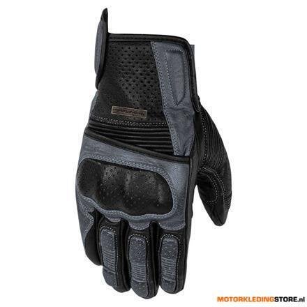 Rusty Stitches Zeke Motorhandschoenen, Zwart-Antraciet, Ophalen of Verzenden, Nieuw met kaartje