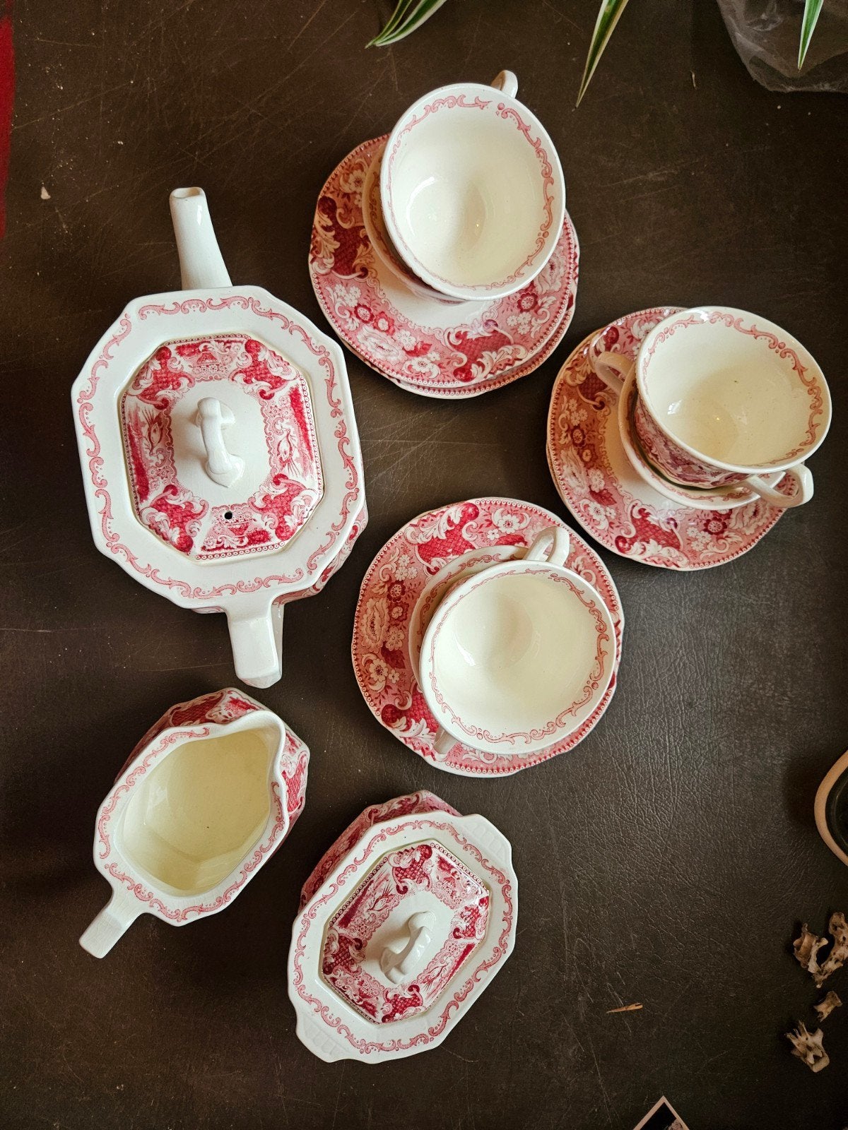mooi Victoria theeservies rechthoekig, Antiek en Kunst, Ophalen