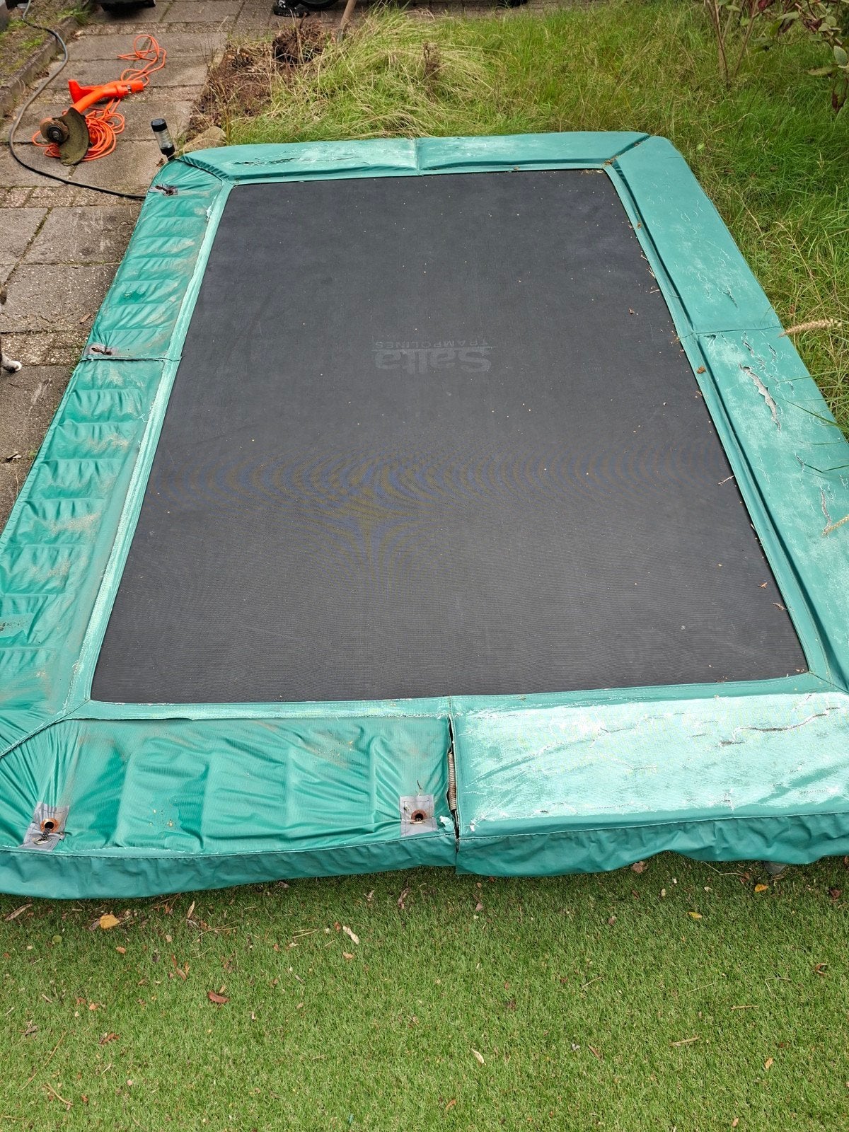 Grote Salta trampoline (210x320 cm), Ophalen, Gebruikt