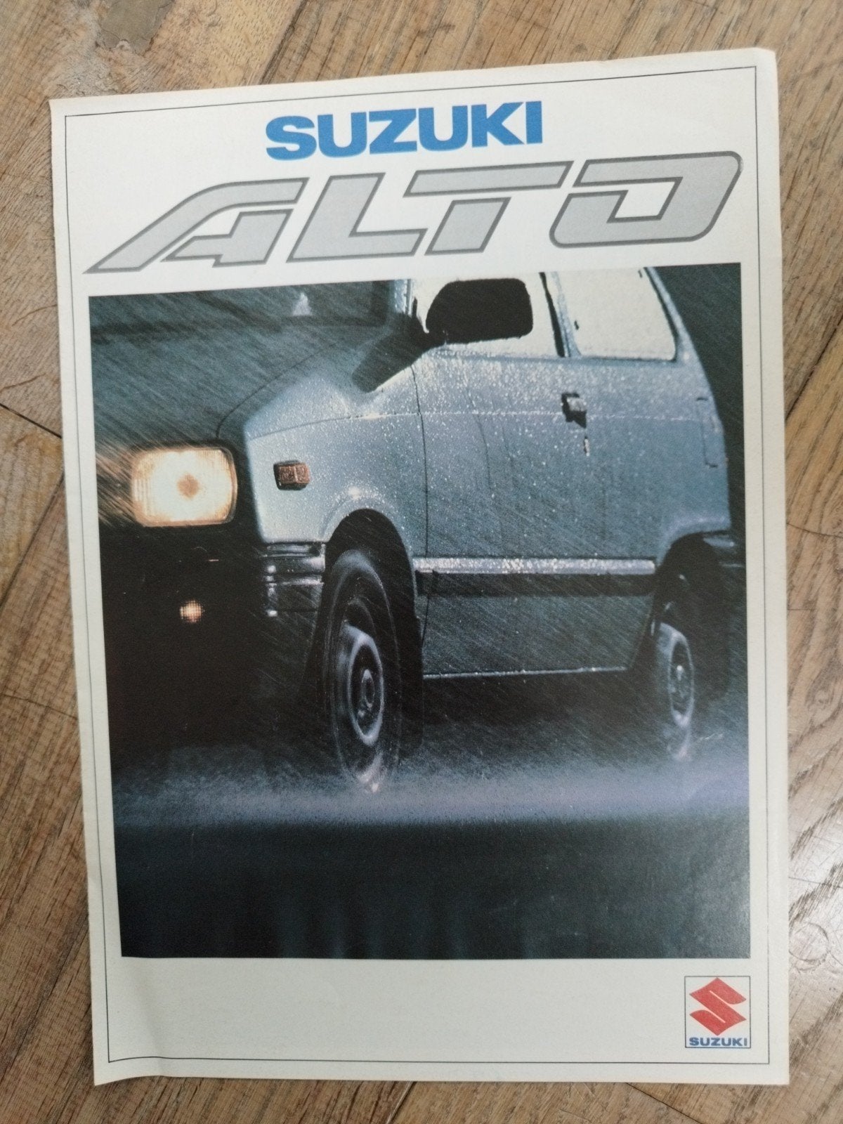Suzuki Alto brochure 1986 - 4 pagina's - Nederlands, Ophalen of Verzenden, Gelezen, Suzuki