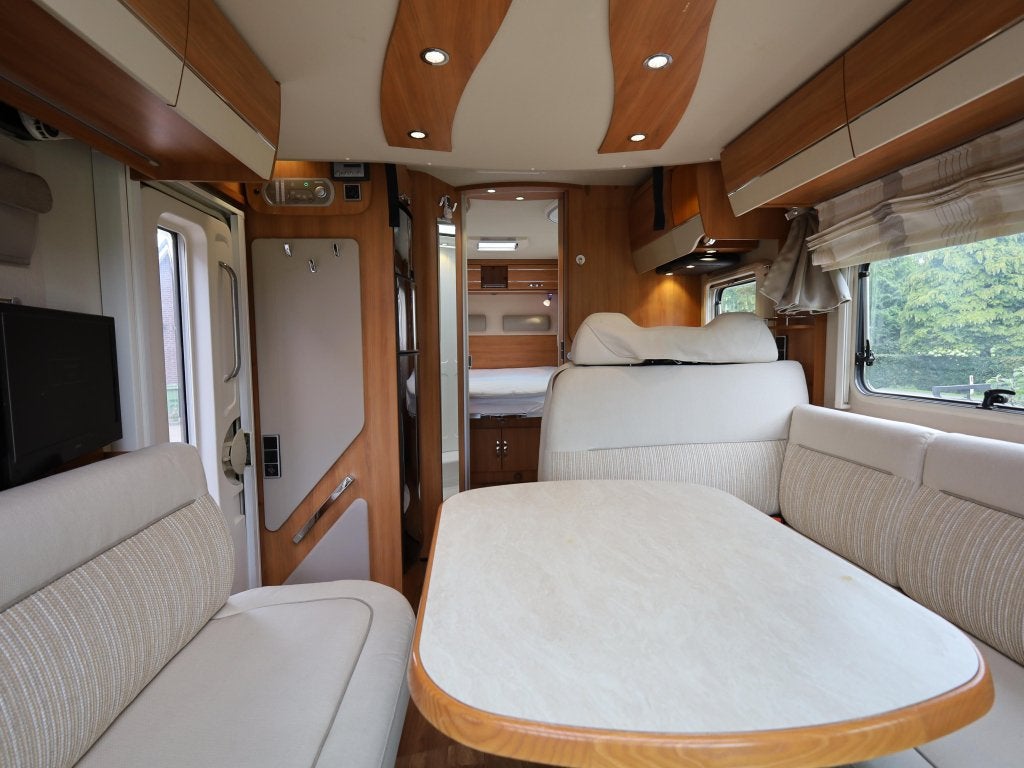 Hymer T 698 CL dakairco | zonnepanelen, Caravans en Kamperen, Niet ingevuld, Ringverwarming, Fiat, Bedrijf