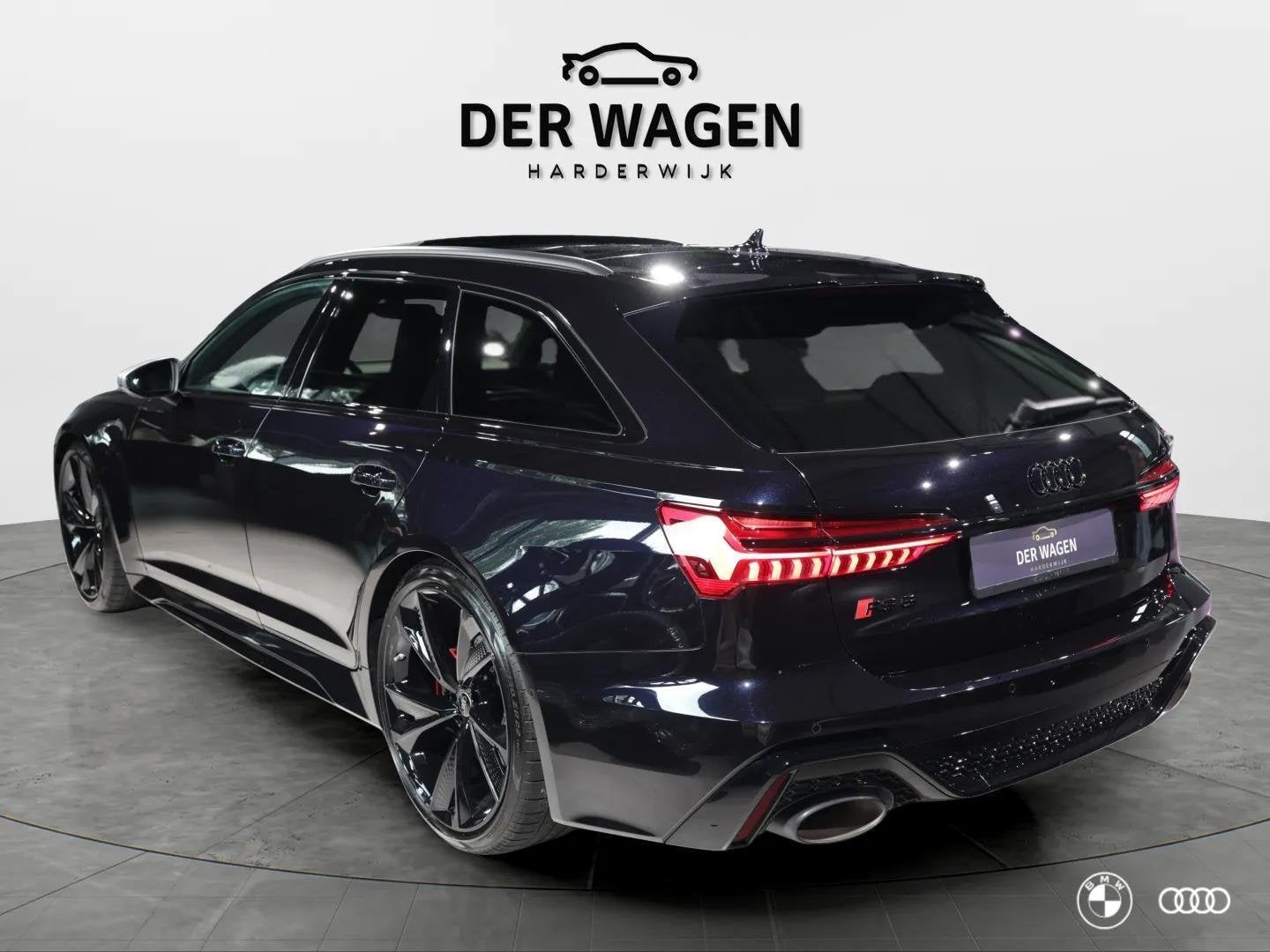 Audi RS6 PERFORMANCE / B&O ADVANCED / KERAMISCH / CARBON / S, Auto's, Audi, Automaat, Met garantie (alle), 2065 kg, Leder