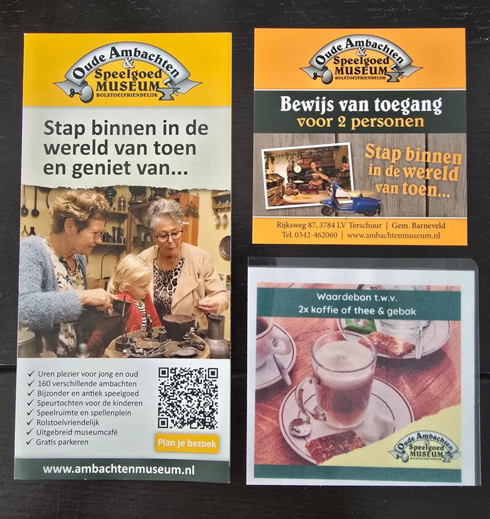 2x Speelgoed museum Terschuur, Twee personen