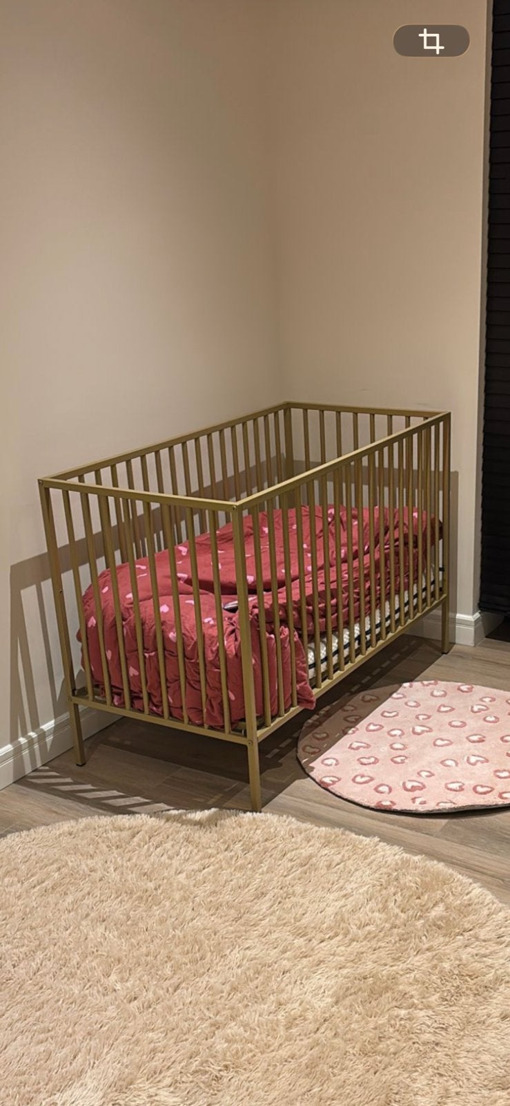 Goudkleurig ledikant van Babypark., Ophalen, Zo goed als nieuw, Ledikant