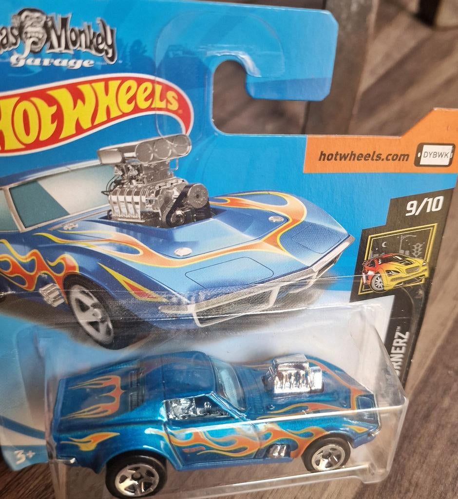 Hot wheels 68 corvette Gasmonkey garage, Ophalen, Gebruikt, Auto