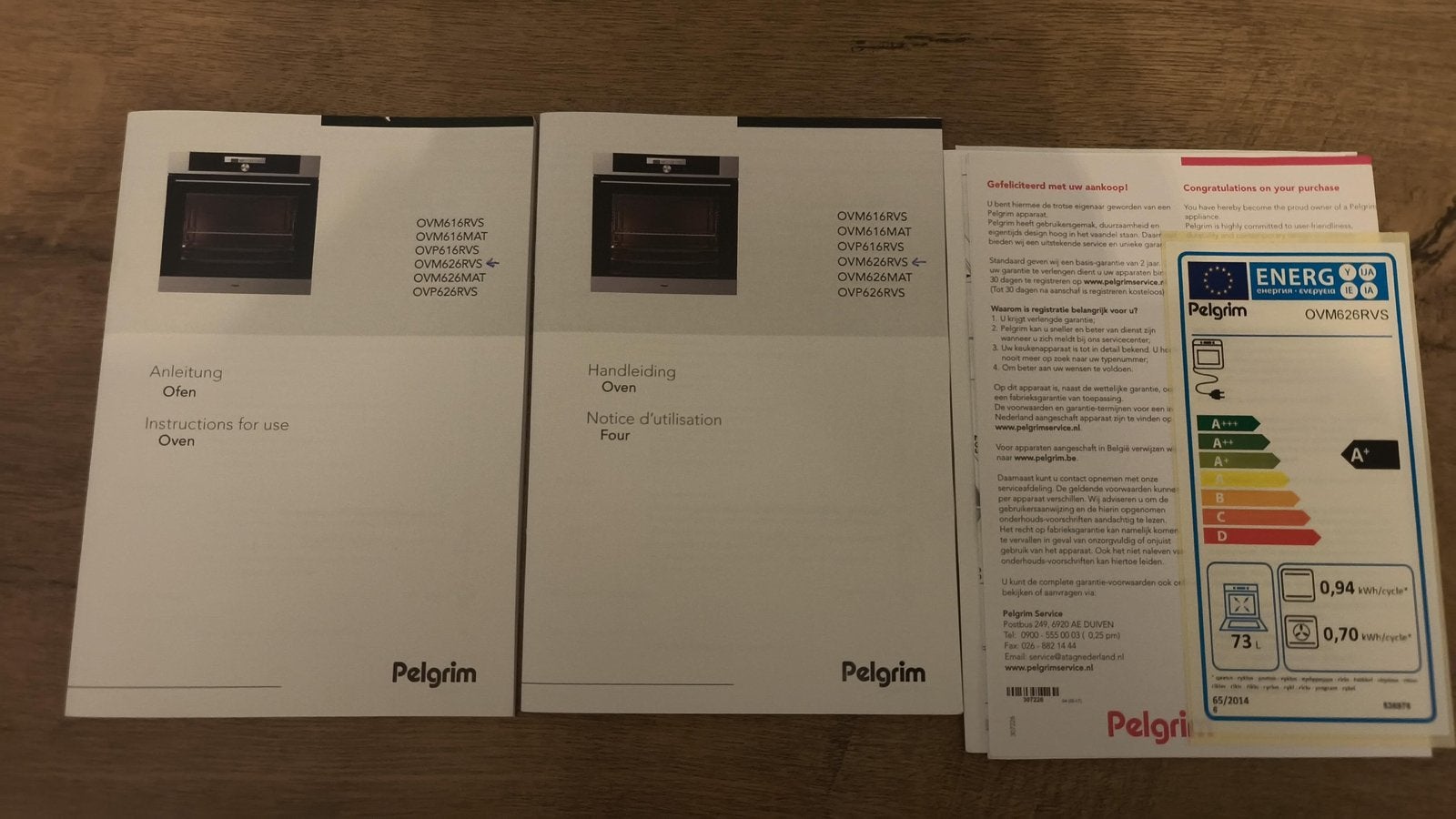 Pelgrim OVM626RVS Inbouw Oven - Zo goed als nieuw, Witgoed en Apparatuur, Ovens, Ophalen, Hete lucht, Pelgrim, Inbouw