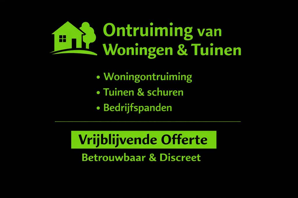 Woning en tuin ontruiming netjes en Discreet, Vacatures