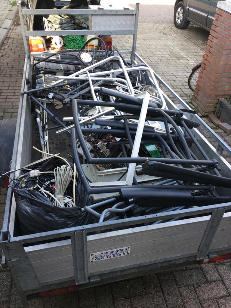 Oud ijzer, Ophalen, Gebruikt, Overige metalen