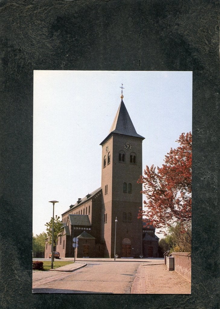 Ansicht Vlodrop - R.K. Kerk, Verzamelen, Ansichtkaarten | Nederland, Verzenden, 1980 tot heden, Ongelopen, Limburg