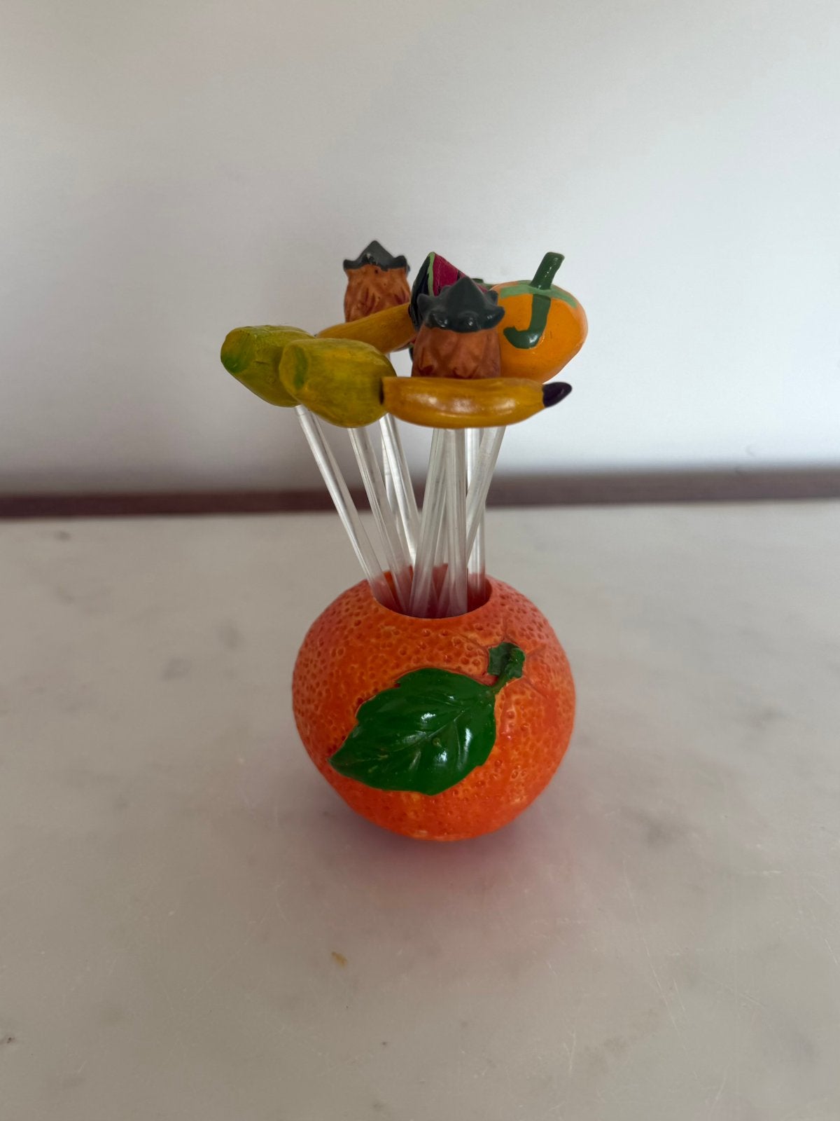 Vintage cocktailprikker set retro, Ophalen of Verzenden, Zo goed als nieuw