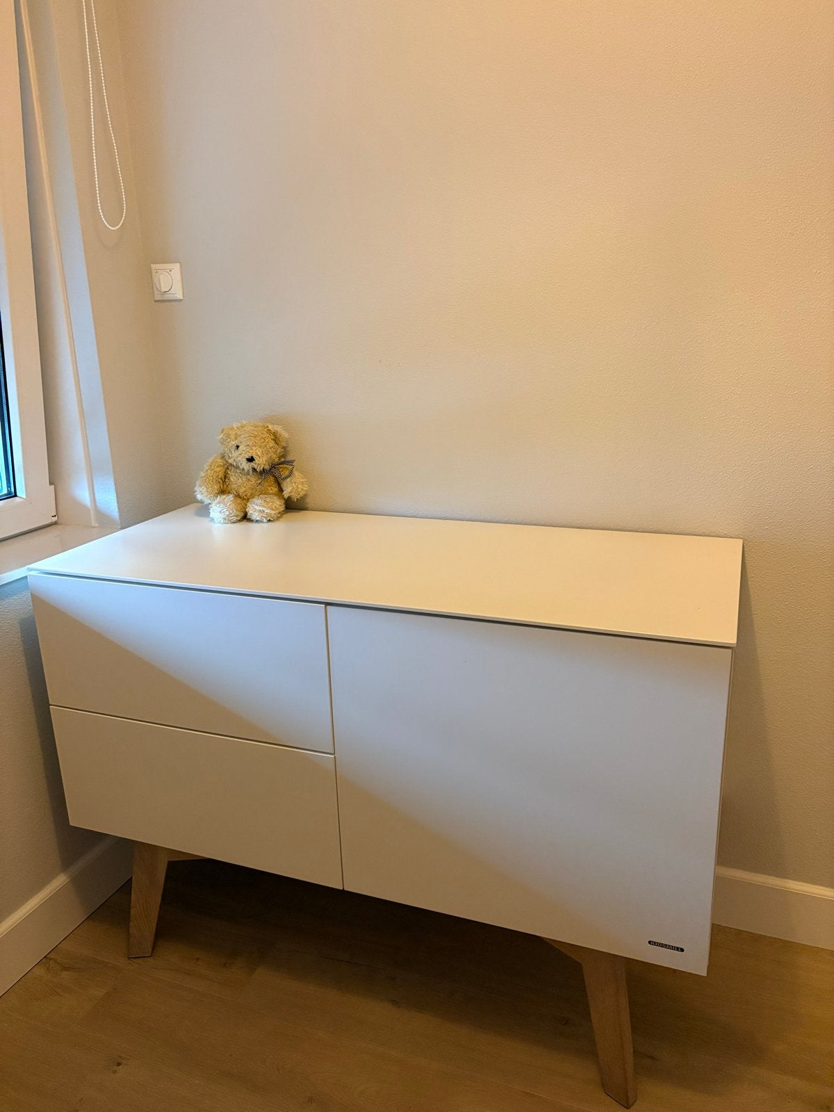 Kidsmill Sixties Commode - Oatmeal, Ophalen, 50 tot 70 cm, Voetruimte, 100 cm of meer