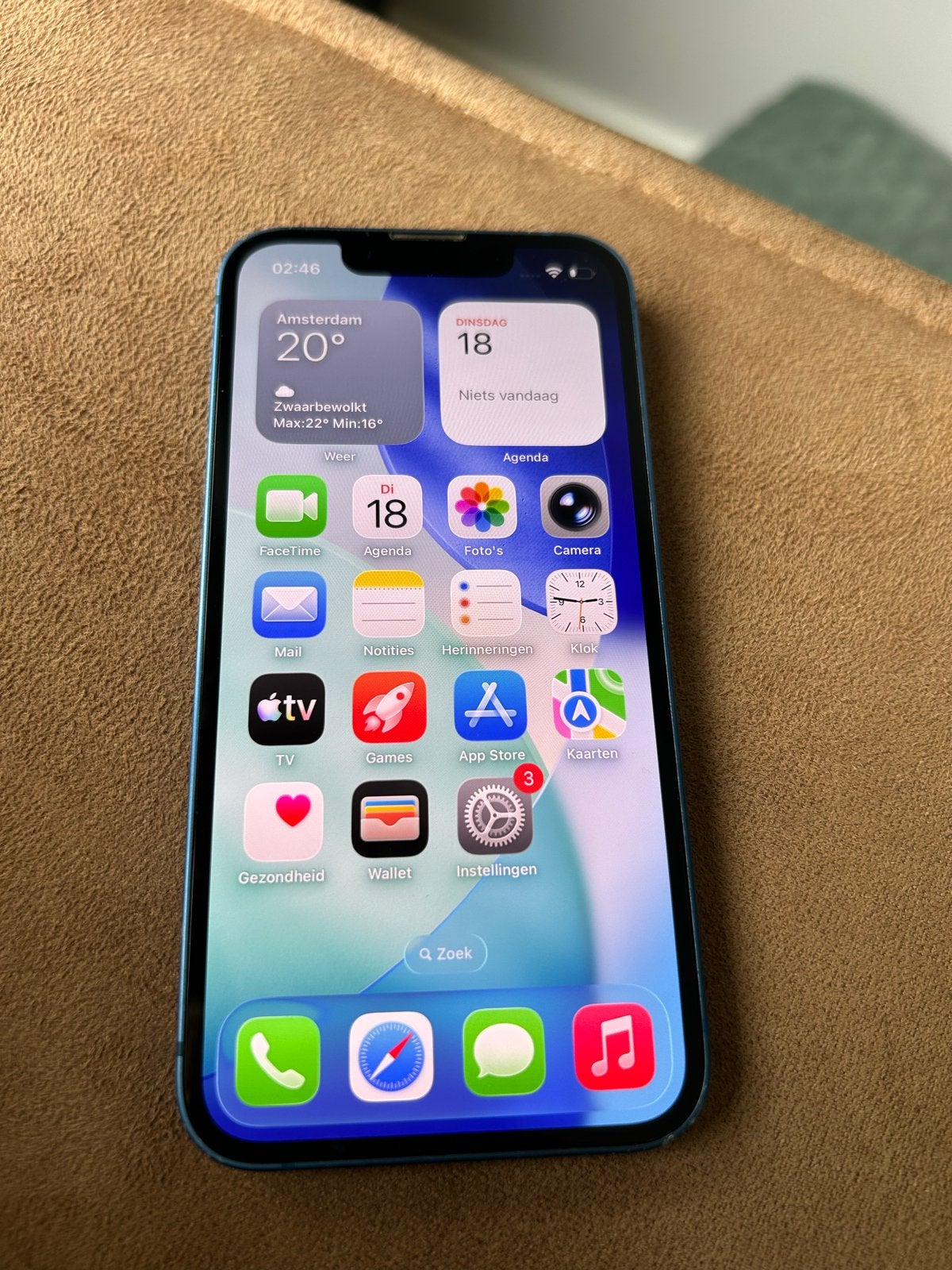 iPhone 13 mini 128GB Blauw - Zo goed als nieuw, Telecommunicatie, Mobiele telefoons | Apple iPhone, Ophalen, 128 GB, Blauw, Zo goed als nieuw
