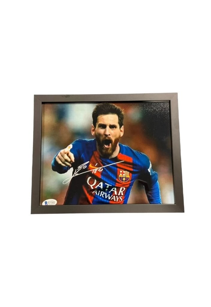 Lionel Messi FC Barcelona gesigneerde Actie Foto, Verzamelen, Buitenlandse clubs, Soccersignings.nl, Shirt, Nieuw