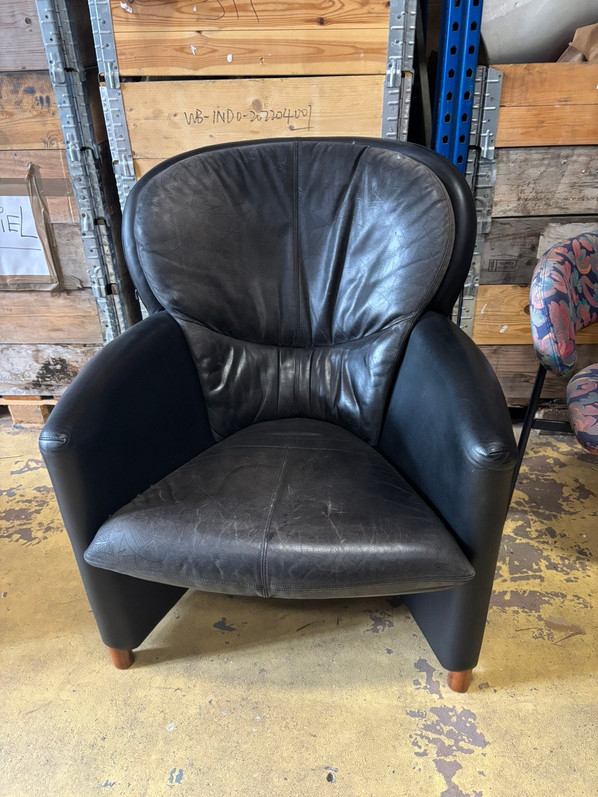 Leolux fauteuil - 80x90x45H, 1025xe, 75 tot 100 cm, Ophalen of Verzenden, Zo goed als nieuw