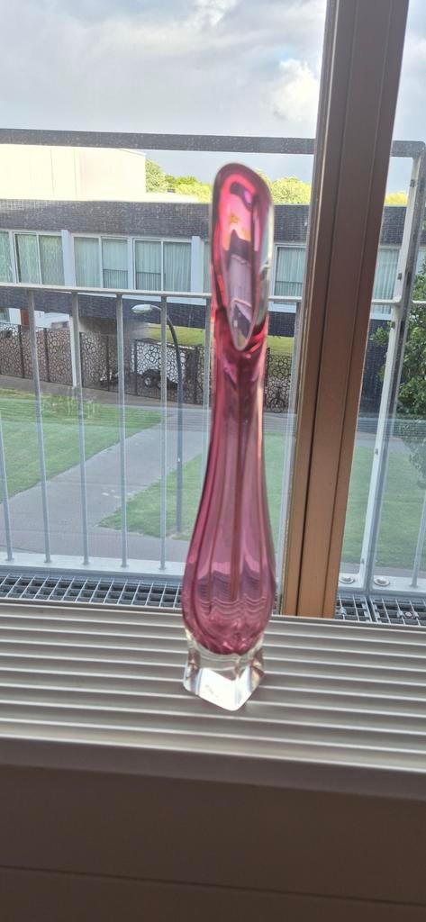 Vintage glazen vaas, Ophalen
