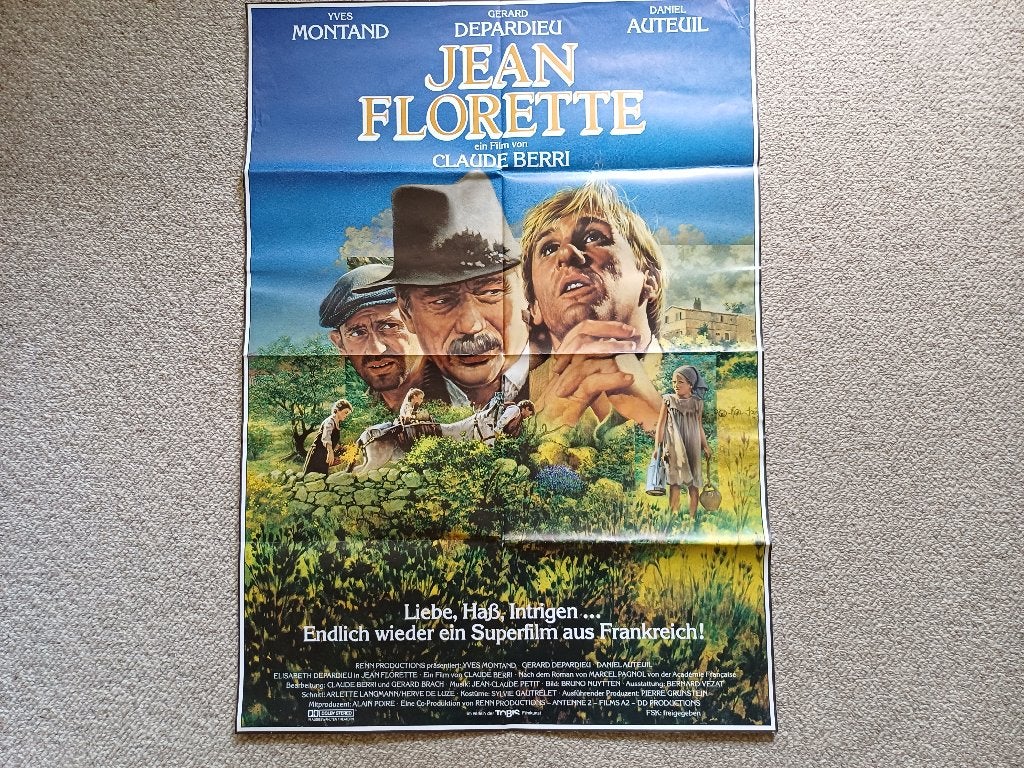JEAN   DE   FLORETTE     filmposter., Rechthoekig Staand, Verzenden, Zo goed als nieuw, A1 t/m A3