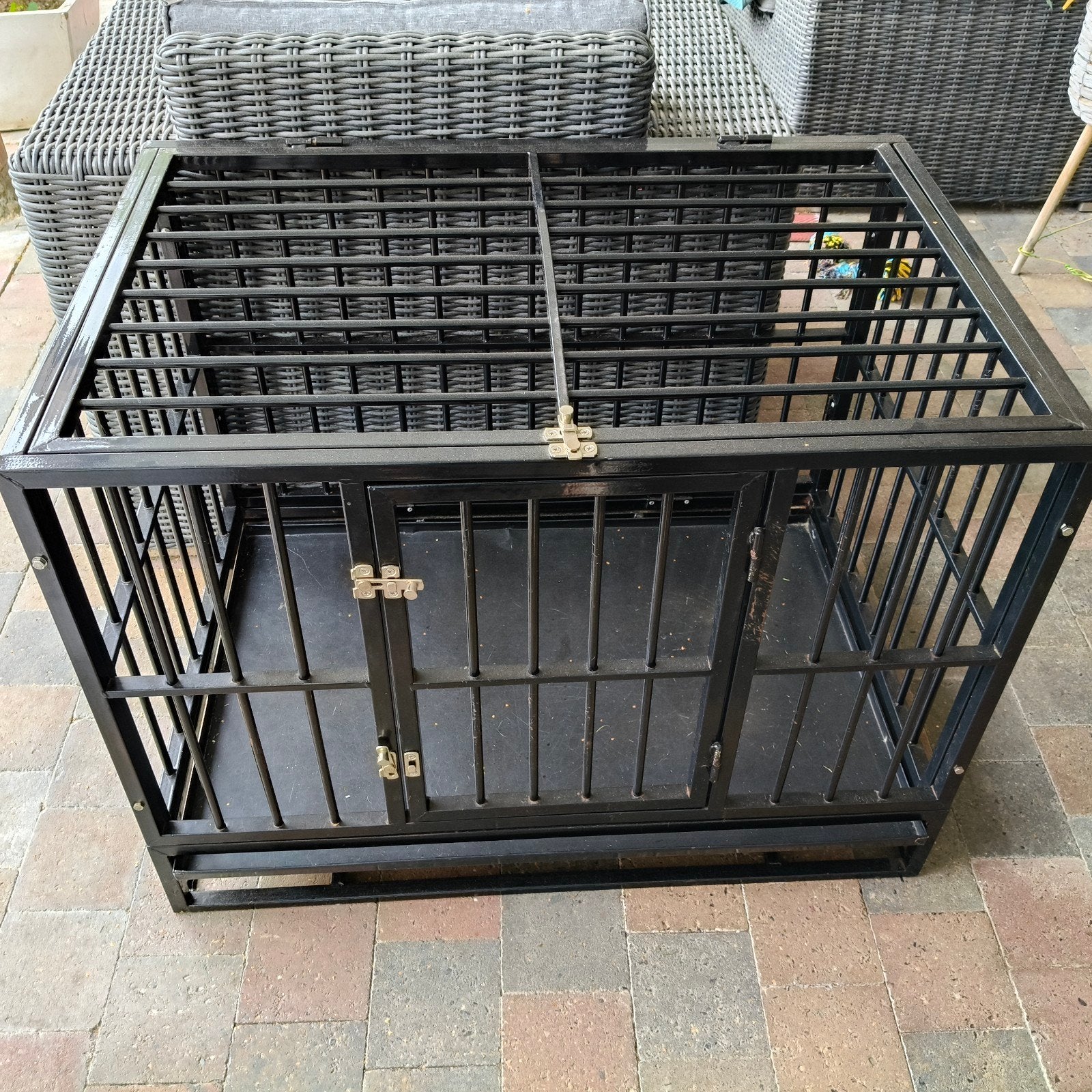 honden bench voor binnen, Dieren en Toebehoren, Hondenkennel, Gebruikt, Minder dan 65 cm, Ophalen of Verzenden