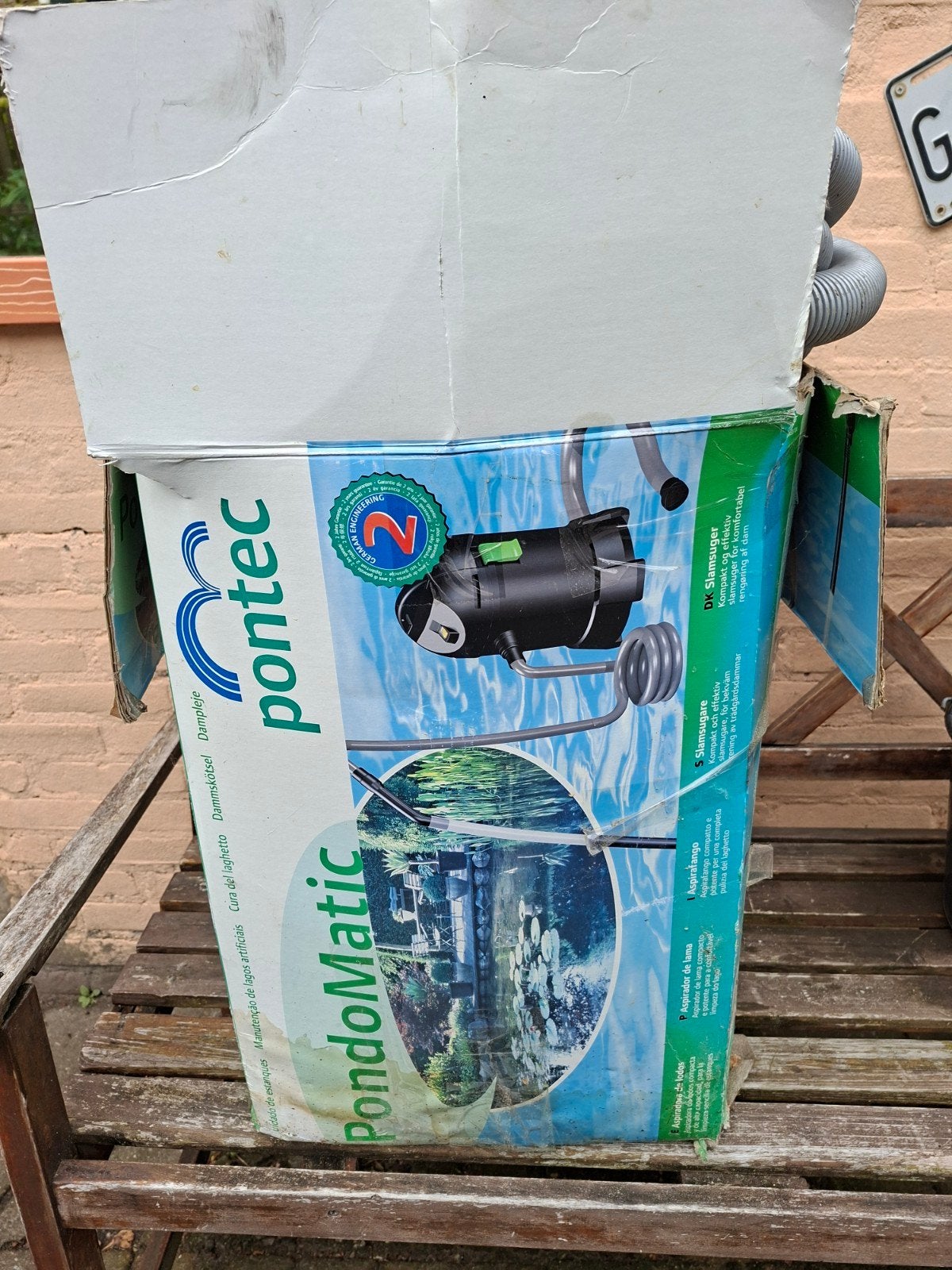 Pontec vijverstofzuiger, Ophalen
