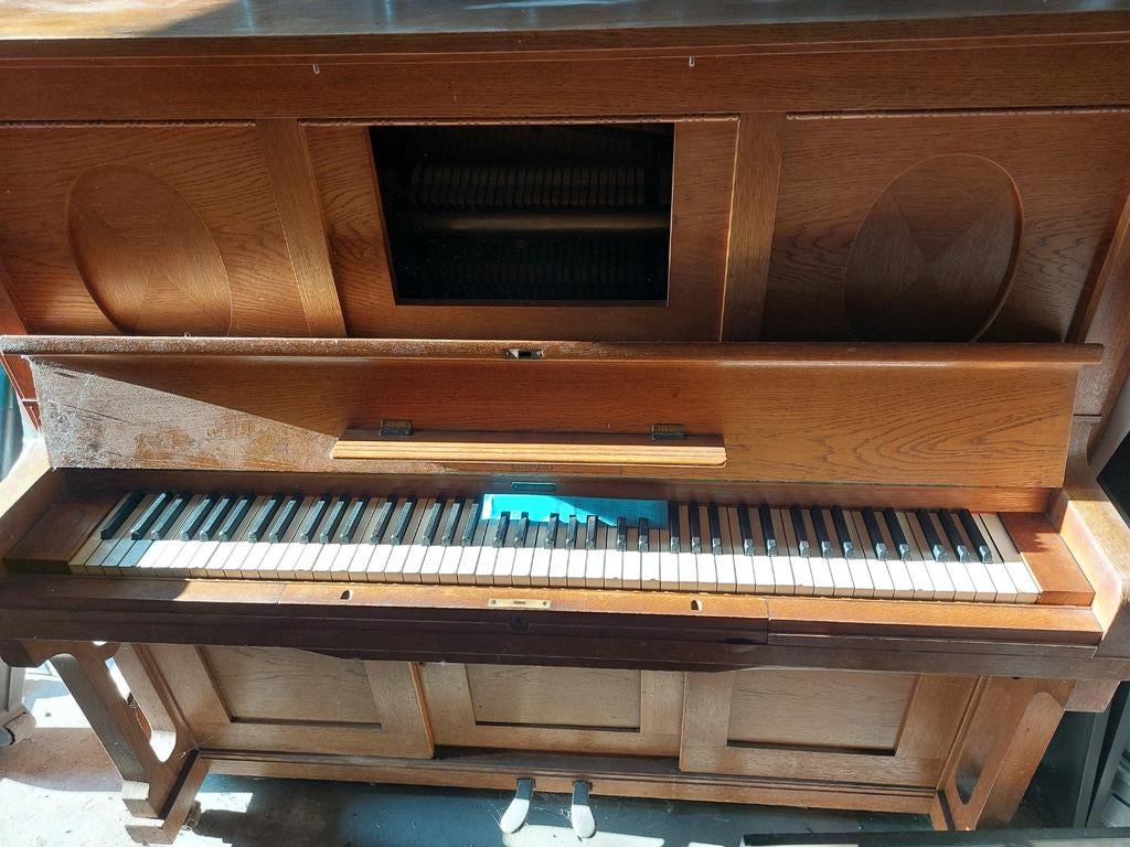 Piano geb.zimmerman leipzig, Muziek en Instrumenten, Piano's, Ophalen, Gebruikt, Bruin, Piano