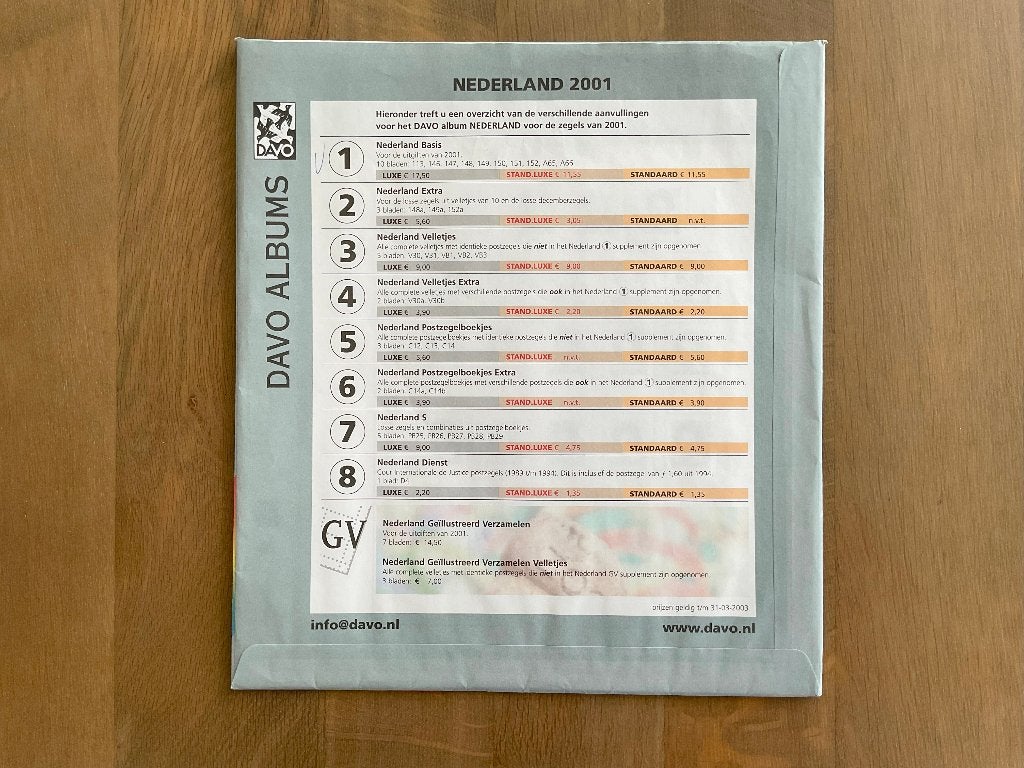 DAVO bladen LX (met folie) nieuw, Ophalen of Verzenden, Verzamelalbum