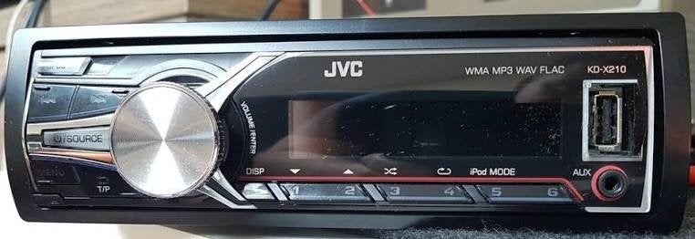 JVC KD-X210 Autoradio - WMA MP3 WAV FLAC USB AUX, Ophalen of Verzenden, Gebruikt