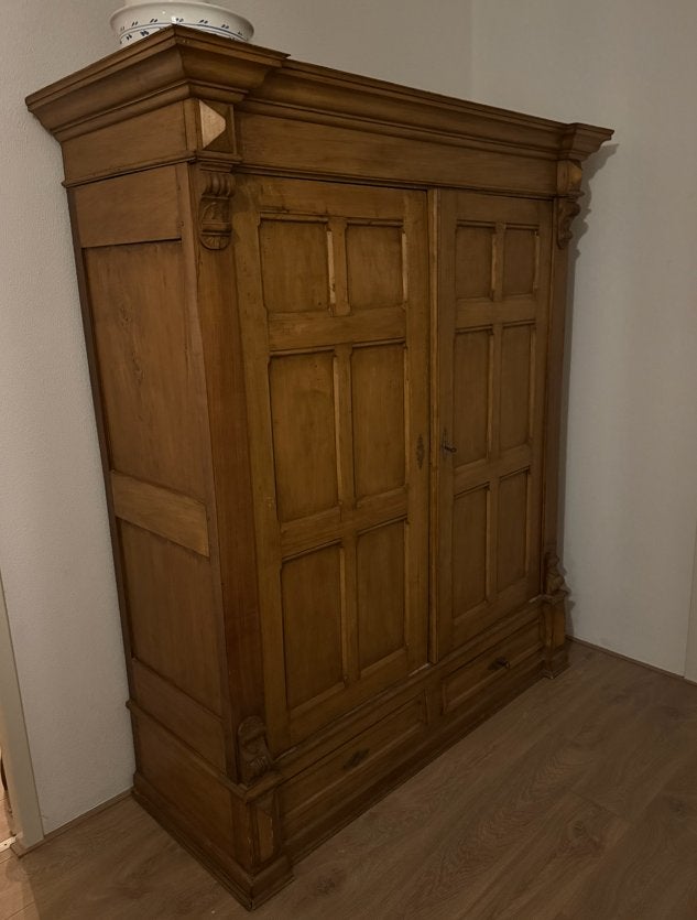Kast (hout massief), Huis en Inrichting, Ophalen, Gebruikt, 150 tot 200 cm, Met deur(en)