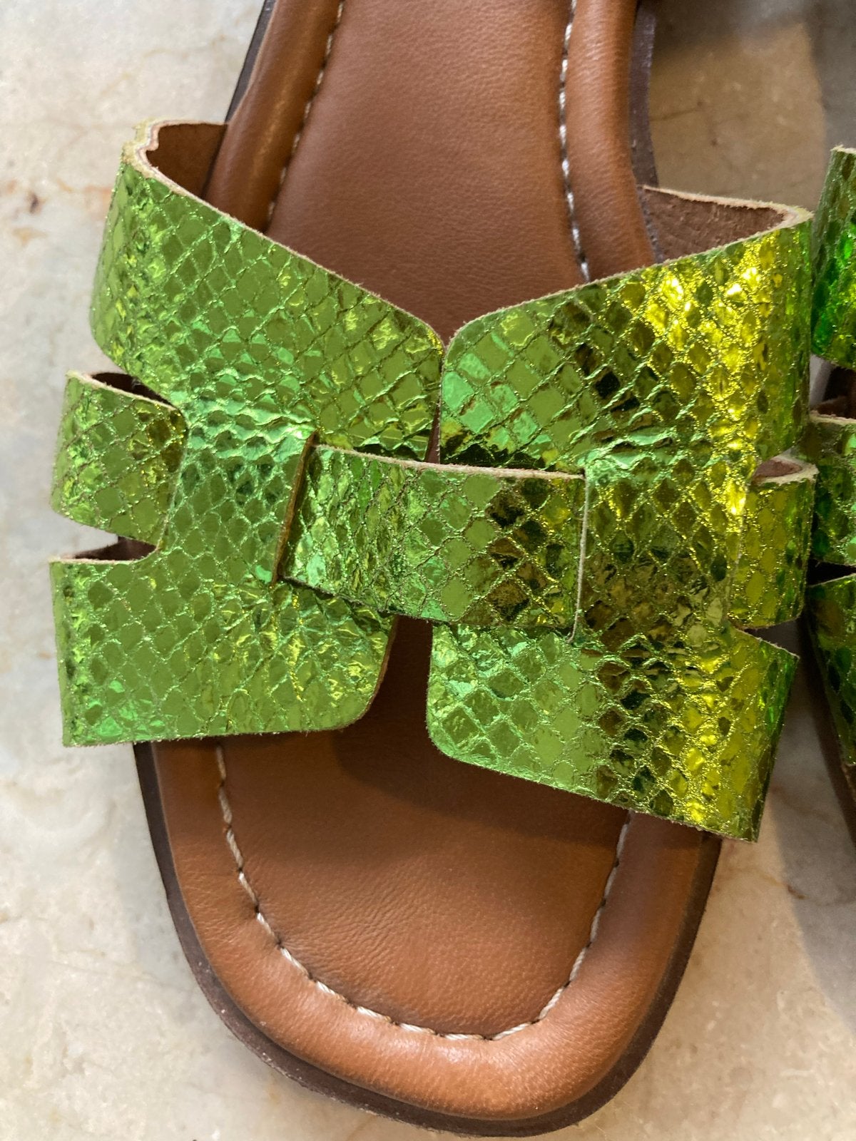 RED-RAG Sandalen Maat 38 - Groen en Paars, Zo goed als nieuw, Groen, Sandalen of Muiltjes, Ophalen of Verzenden