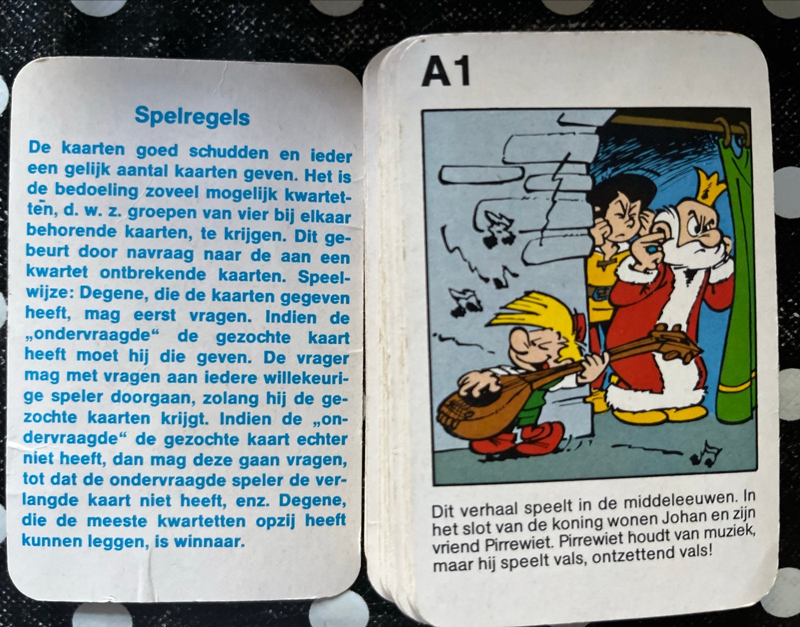 Kwartet De Smurfen en de toverfluit (1983) - Peyo, Verzamelen, Ophalen of Verzenden, Gebruikt, Kwartet(ten)